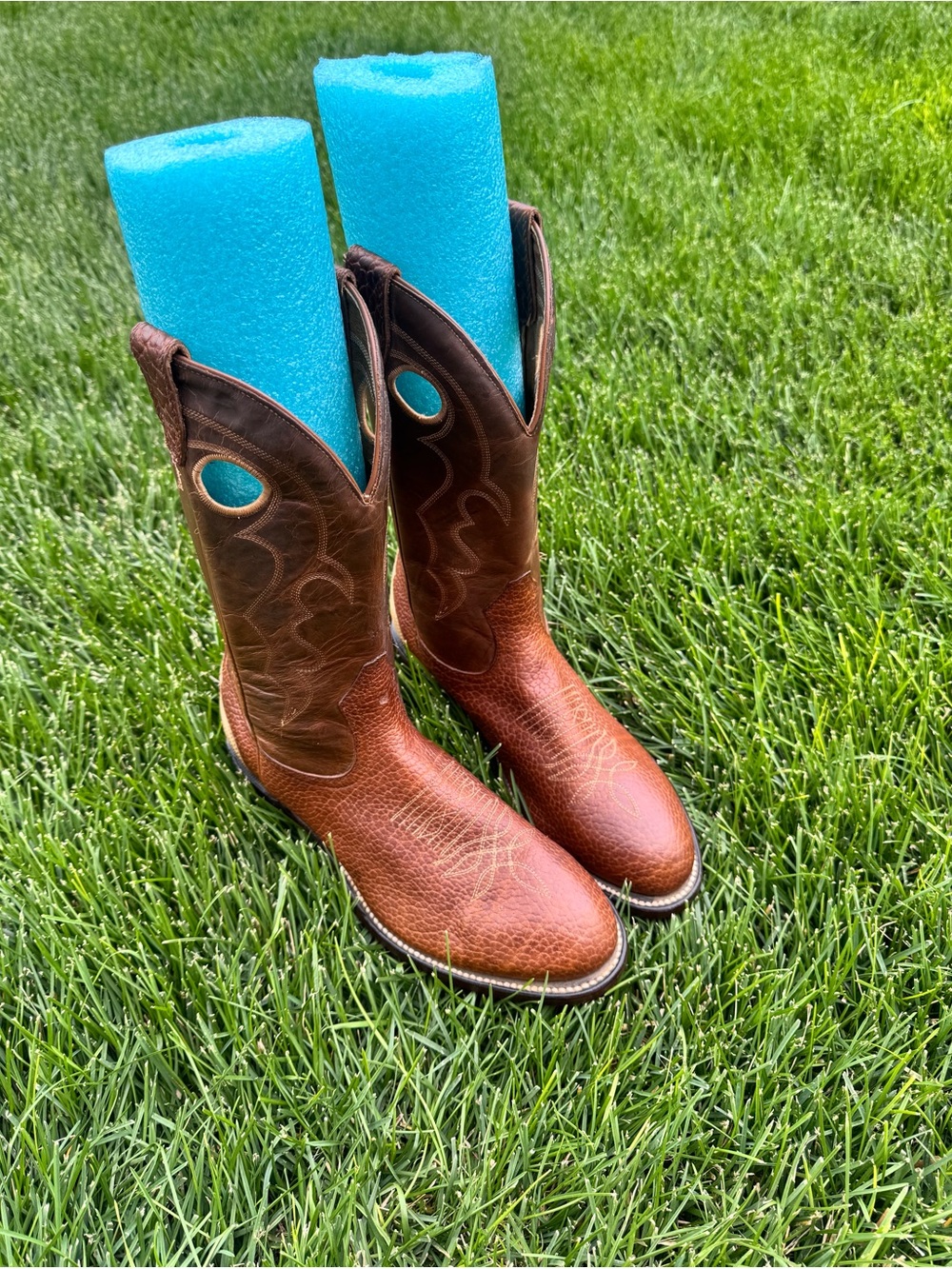 Boulet Rodeo Collection Women’s 7.5 C Leather Cowboy Boots - Picture 2 of 14